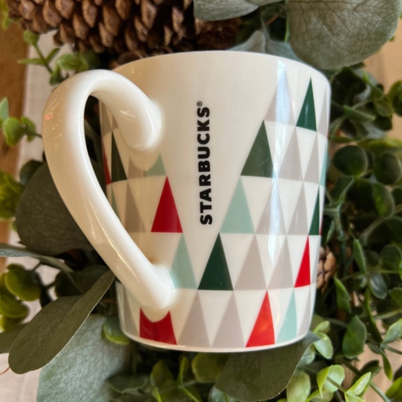 Starbucks | 2017 Geo Triangle Christmas Tree Coffee Mug - Picture 1 of 5